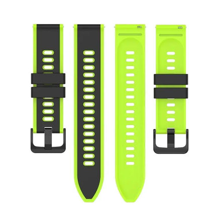 22mm Two Tone Silicone Band Samsung Galaxy Watch 44mm 42mm