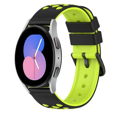 22mm Two Tone Silicone Band Samsung Galaxy Watch 44mm 42mm