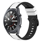 For Samsung Galaxy Watch3 45mm / White+Black