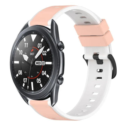 22mm Two-Tone Silicone Watch Band For Galaxy Watch 45/46mm