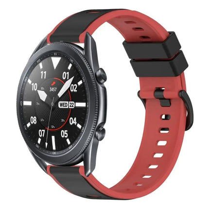 22mm Two-Tone Silicone Watch Band For Galaxy Watch 45/46mm