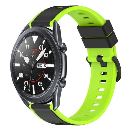 22mm Two-Tone Silicone Watch Band For Galaxy Watch 45/46mm