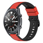 For Samsung Galaxy Watch3 45mm / Red+Black