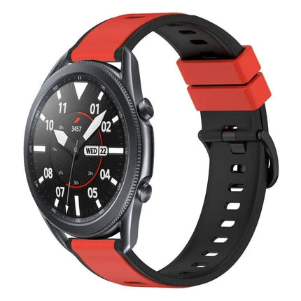 22mm Two-Tone Silicone Watch Band For Galaxy Watch 45/46mm