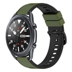 For Samsung Galaxy Watch3 45mm / Army Green + Black