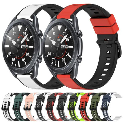 22mm Two-Tone Silicone Watch Band For Galaxy Watch 45/46mm