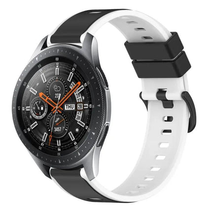 22mm Two-Tone Silicone Watch Band For Galaxy Watch 45/46mm