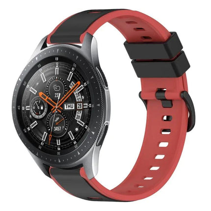 22mm Two-Tone Silicone Watch Band For Galaxy Watch 45/46mm