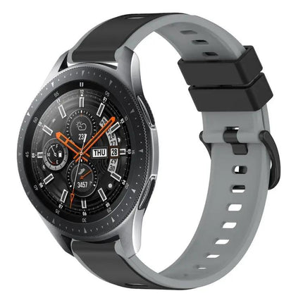 22mm Two-Tone Silicone Watch Band For Galaxy Watch 45/46mm