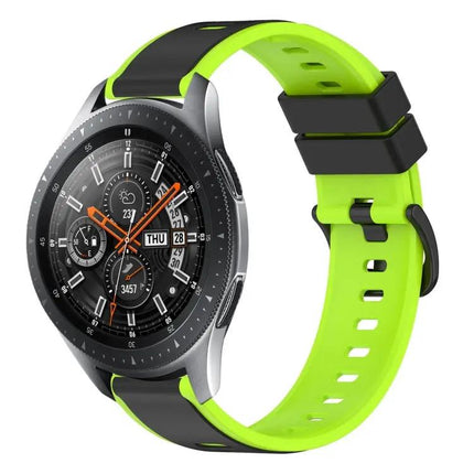 22mm Two-Tone Silicone Watch Band For Galaxy Watch 45/46mm