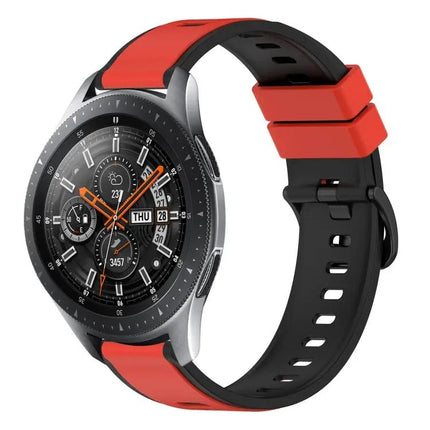 22mm Two-Tone Silicone Watch Band For Galaxy Watch 45/46mm