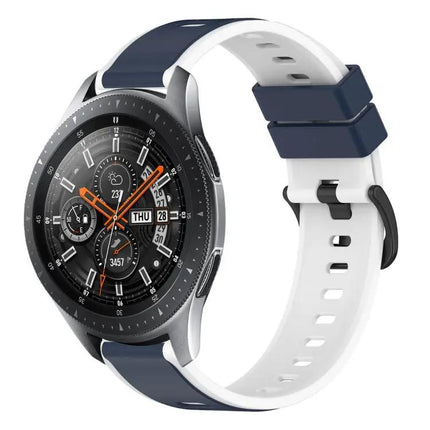 22mm Two-Tone Silicone Watch Band For Galaxy Watch 45/46mm