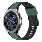 For Samsung Gear S3 Classic / Olive Green + Black