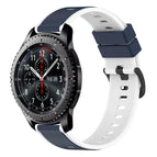 For Samsung Gear S3 Frontier / Midnight Blue + White