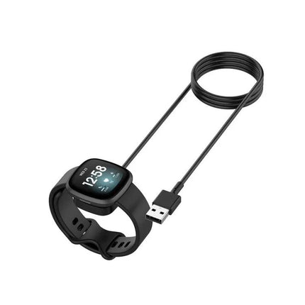 Magnetic Charging Cable For Fitbit Versa 4 1m Black