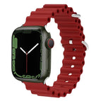 For Apple Watch Series 8&7 41mm / SE 2&6&SE&5&4 40mm / 3&2&1 38mm / Wine Red
