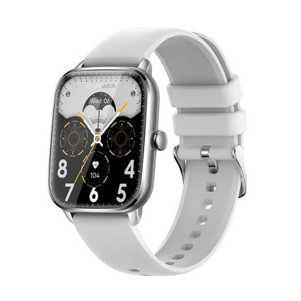 KT65 Smart Watch for Monitoring Health in Daily Life - white smartwatch showing heart rate and activity tracking on display