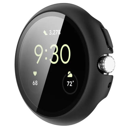Pixel Watch Tempered Glass PC Full-Coverage Screen Case