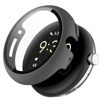 Pixel Watch Tempered Glass PC Full-Coverage Screen Case