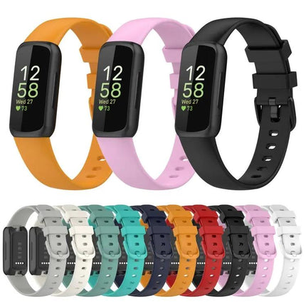 Fitbit Inspire 3 Silicone Watch Band Solid Color Sizes L S
