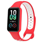 For Amazfit Band 7 / Red+White