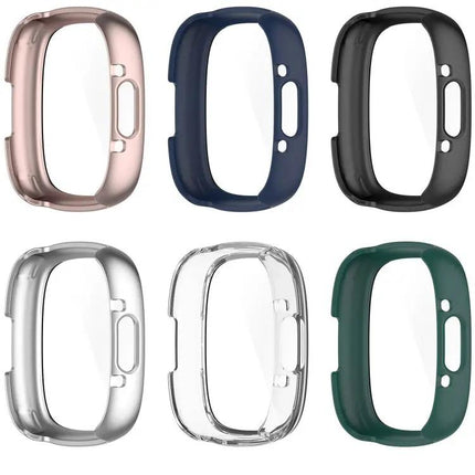 PC Toughened Film Integrated Case For Fitbit Versa 4 Sense 2