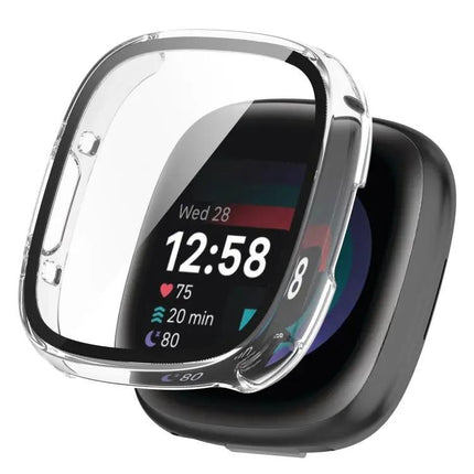 PC Toughened Film Integrated Case For Fitbit Versa 4 Sense 2