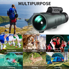 KF33.008 Telescopio monocular compacto impermeable IP68 con prisma BAK4 de K&amp;F Concept