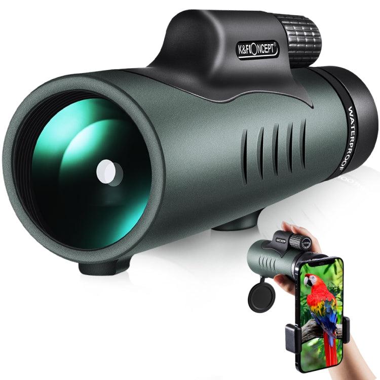 K&F Concept 12X50 BAK4 Prism Waterproof Monocular with Smartphone Adapter