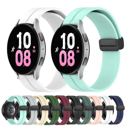 20mm Silicone Magnetic Clasp Band For Galaxy Watch 5 44/40mm