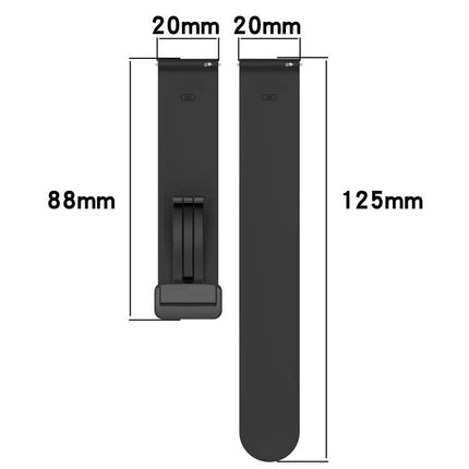 20mm Silicone Magnetic Clasp Band For Galaxy Watch 5 44/40mm