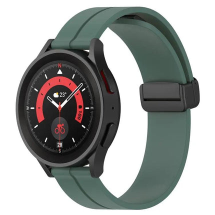 20mm Silicone Magnetic Clasp Watch Band For Galaxy Watch