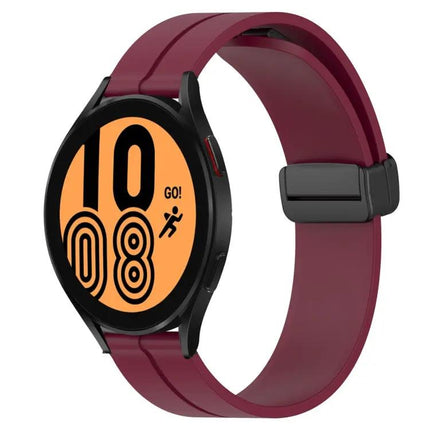 20mm Silicone Magnetic Clasp Watch Band For Galaxy Watch4