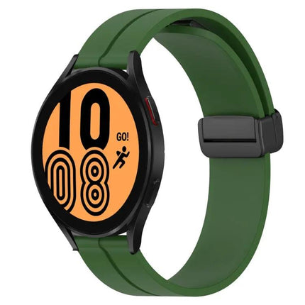 20mm Silicone Magnetic Clasp Watch Band For Galaxy Watch4