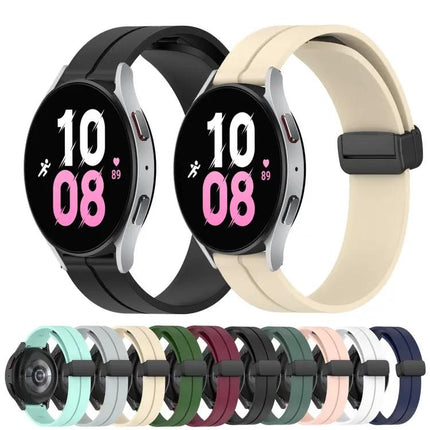 20mm Silicone Magnetic Clasp Watch Band For Galaxy Watch4