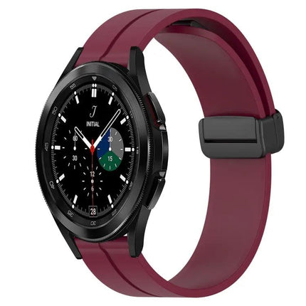 20mm Silicone Magnetic Clasp Watch Band For Galaxy Watch4