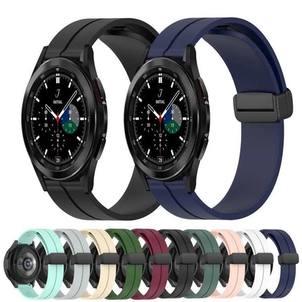 20mm Silicone Magnetic Clasp Watch Band For Samsung