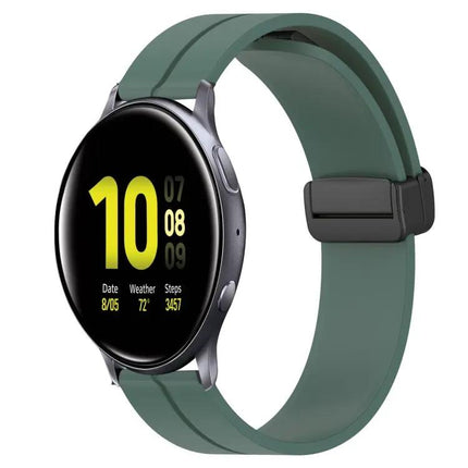 20mm Silicone Magnetic Clasp Watch Band For Samsung
