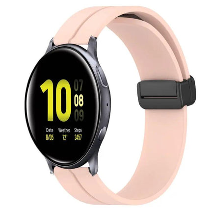 20mm Silicone Magnetic Clasp Band For Samsung 44mm 42mm