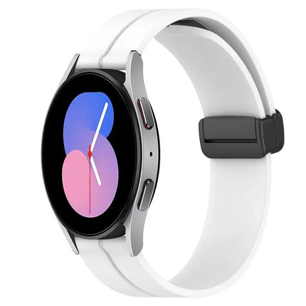 20mm Silicone Magnetic Clasp Band For Samsung 44mm 42mm