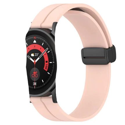 20mm Silicone Magnetic Clasp Band For Samsung 44mm 42mm