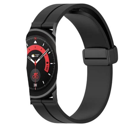 20mm Silicone Magnetic Clasp Band For Samsung 44mm 42mm