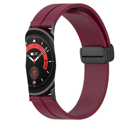 20mm Silicone Magnetic Clasp Band For Samsung 44mm 42mm