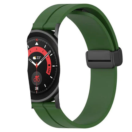 20mm Silicone Magnetic Clasp Band For Samsung 44mm 42mm