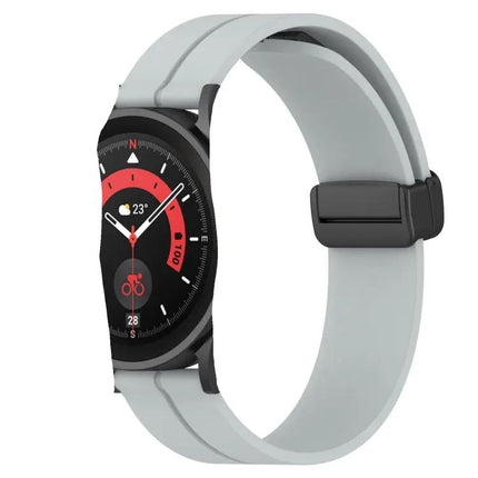 20mm Silicone Magnetic Clasp Band For Samsung 44mm 42mm