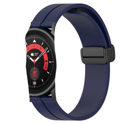20mm Silicone Magnetic Clasp Band For Samsung 44mm 42mm