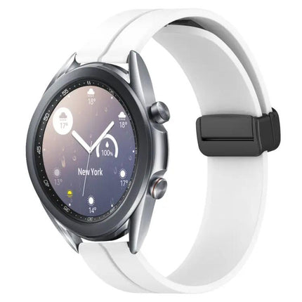22mm Silicone Magnetic Clasp Band For Galaxy Watch 45/46mm