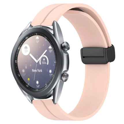22mm Silicone Magnetic Clasp Band For Galaxy Watch 45/46mm