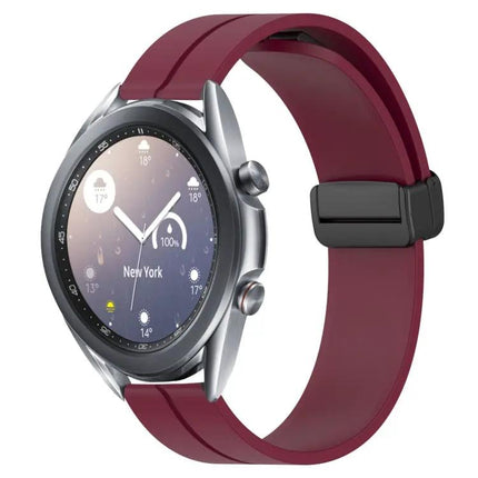 22mm Silicone Magnetic Clasp Band For Galaxy Watch 45/46mm