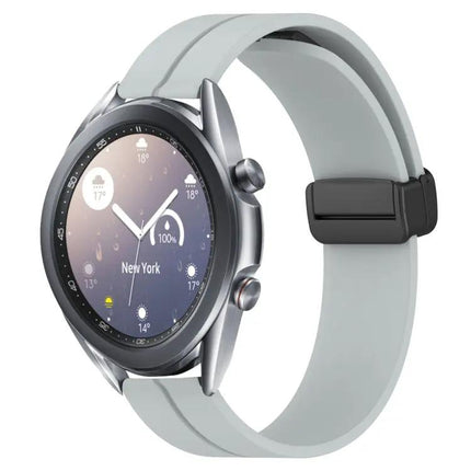 22mm Silicone Magnetic Clasp Band For Galaxy Watch 45/46mm